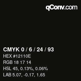 Color code: CMYK 0 / 6 / 24 / 93 | qconv.com