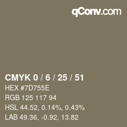 Color code: CMYK 0 / 6 / 25 / 51 | qconv.com