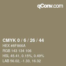 Color code: CMYK 0 / 6 / 26 / 44 | qconv.com