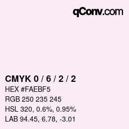 Color code: CMYK 0 / 6 / 2 / 2 | qconv.com