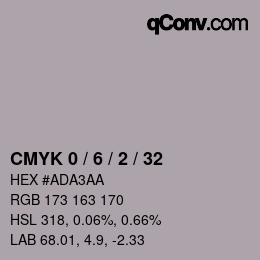 Color code: CMYK 0 / 6 / 2 / 32 | qconv.com