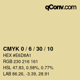 Color code: CMYK 0 / 6 / 30 / 10 | qconv.com