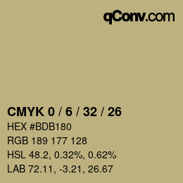 Color code: CMYK 0 / 6 / 32 / 26 | qconv.com