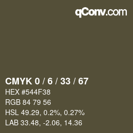 Color code: CMYK 0 / 6 / 33 / 67 | qconv.com
