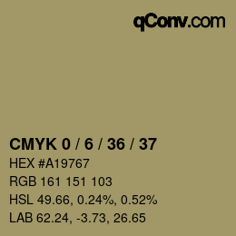 颜色代码: CMYK 0 / 6 / 36 / 37 | qconv.com