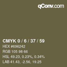 Color code: CMYK 0 / 6 / 37 / 59 | qconv.com