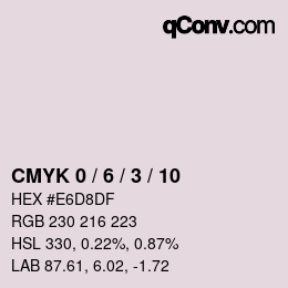 Color code: CMYK 0 / 6 / 3 / 10 | qconv.com