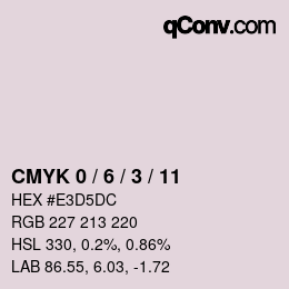 颜色代码: CMYK 0 / 6 / 3 / 11 | qconv.com