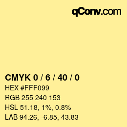 Color code: CMYK 0 / 6 / 40 / 0 | qconv.com