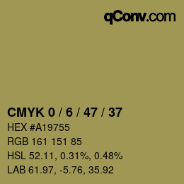Color code: CMYK 0 / 6 / 47 / 37 | qconv.com
