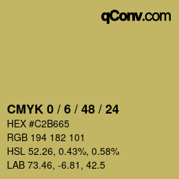 Color code: CMYK 0 / 6 / 48 / 24 | qconv.com