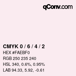 Color code: CMYK 0 / 6 / 4 / 2 | qconv.com