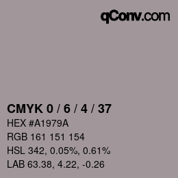 Color code: CMYK 0 / 6 / 4 / 37 | qconv.com