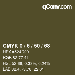 Color code: CMYK 0 / 6 / 50 / 68 | qconv.com