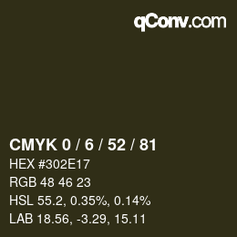 Color code: CMYK 0 / 6 / 52 / 81 | qconv.com