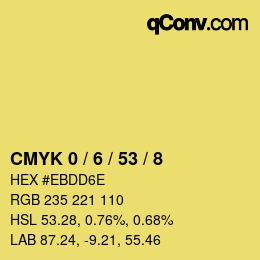 Color code: CMYK 0 / 6 / 53 / 8 | qconv.com