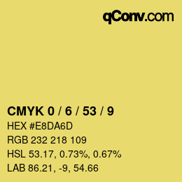 Color code: CMYK 0 / 6 / 53 / 9 | qconv.com