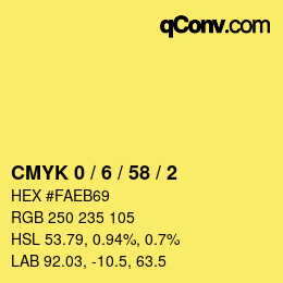 Color code: CMYK 0 / 6 / 58 / 2 | qconv.com