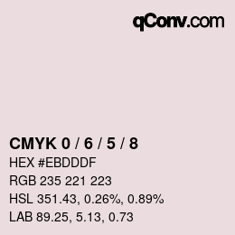 Color code: CMYK 0 / 6 / 5 / 8 | qconv.com