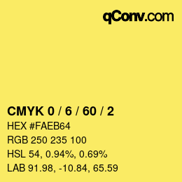 Color code: CMYK 0 / 6 / 60 / 2 | qconv.com