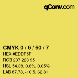 Color code: CMYK 0 / 6 / 60 / 7 | qconv.com