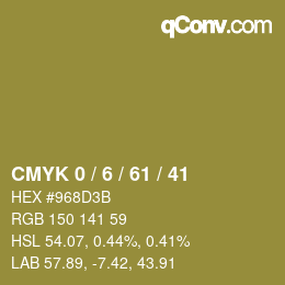 Color code: CMYK 0 / 6 / 61 / 41 | qconv.com