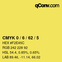 Color code: CMYK 0 / 6 / 62 / 5 | qconv.com