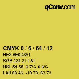 Color code: CMYK 0 / 6 / 64 / 12 | qconv.com