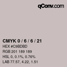 Color code: CMYK 0 / 6 / 6 / 21 | qconv.com
