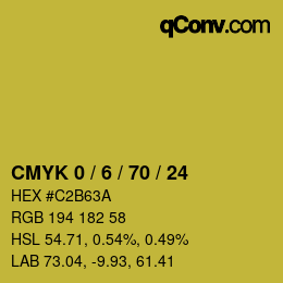 Color code: CMYK 0 / 6 / 70 / 24 | qconv.com