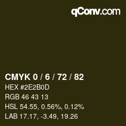 Color code: CMYK 0 / 6 / 72 / 82 | qconv.com