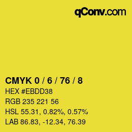 Color code: CMYK 0 / 6 / 76 / 8 | qconv.com