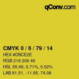 Color code: CMYK 0 / 6 / 79 / 14 | qconv.com