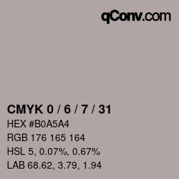 Color code: CMYK 0 / 6 / 7 / 31 | qconv.com