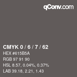 Color code: CMYK 0 / 6 / 7 / 62 | qconv.com