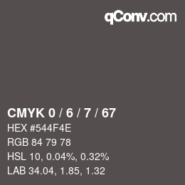 Color code: CMYK 0 / 6 / 7 / 67 | qconv.com