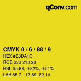 Color code: CMYK 0 / 6 / 88 / 9 | qconv.com