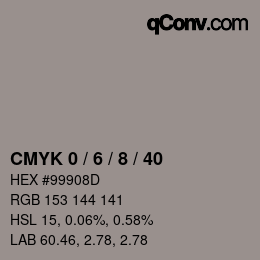 Color code: CMYK 0 / 6 / 8 / 40 | qconv.com