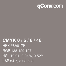 Color code: CMYK 0 / 6 / 8 / 46 | qconv.com