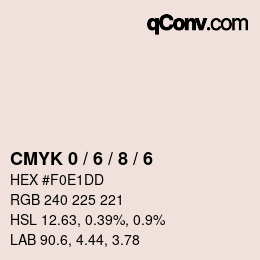 カラーコード: CMYK 0 / 6 / 8 / 6 | qconv.com