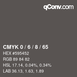 Color code: CMYK 0 / 6 / 8 / 65 | qconv.com