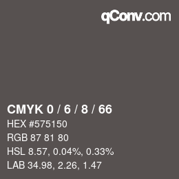 Color code: CMYK 0 / 6 / 8 / 66 | qconv.com