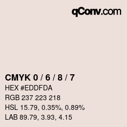 カラーコード: CMYK 0 / 6 / 8 / 7 | qconv.com