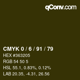 Color code: CMYK 0 / 6 / 91 / 79 | qconv.com