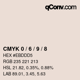 カラーコード: CMYK 0 / 6 / 9 / 8 | qconv.com