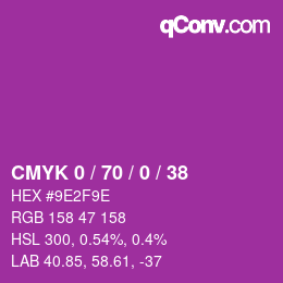 Código de color: CMYK 0 / 70 / 0 / 38 | qconv.com