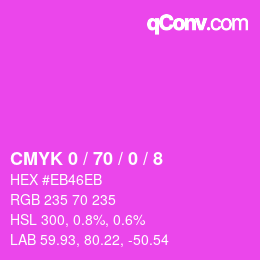 Color code: CMYK 0 / 70 / 0 / 8 | qconv.com