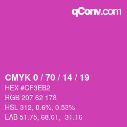 Color code: CMYK 0 / 70 / 14 / 19 | qconv.com