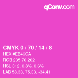 Color code: CMYK 0 / 70 / 14 / 8 | qconv.com