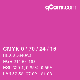 Color code: CMYK 0 / 70 / 24 / 16 | qconv.com